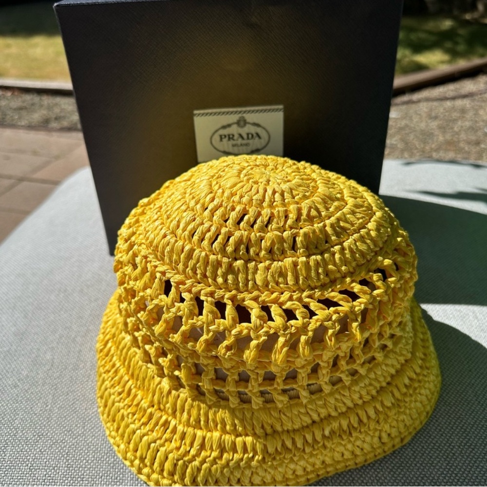 Prada Yellow Bucket Hat - Picture 2 of 5